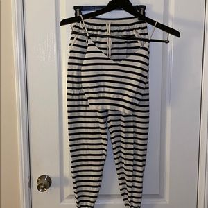 Stripped jogger Set